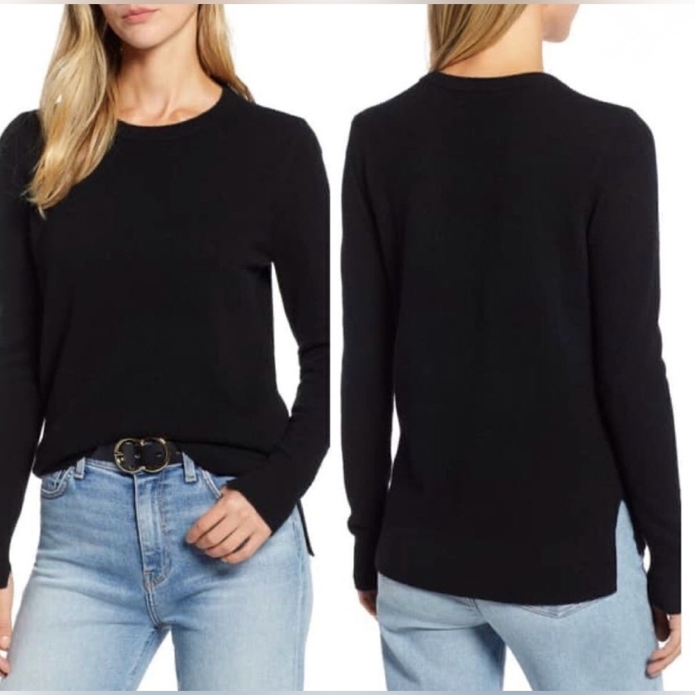 Halogen Cashmere Crew Neck Sweater